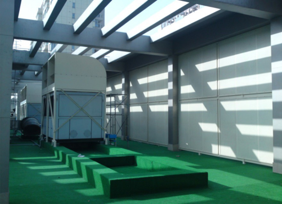长沙远创商务楼屋顶设备噪声控制工程